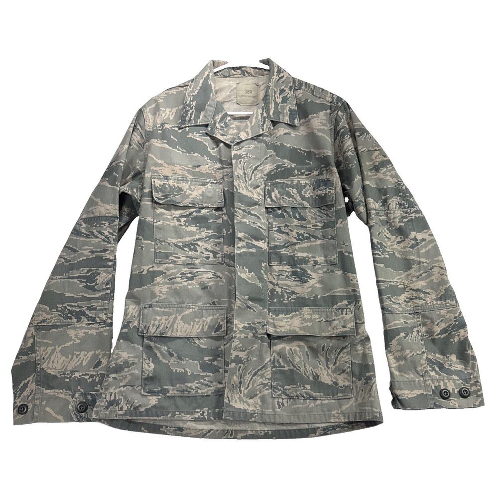 US Air Force Camo Pattern Ripstop Mans Utility Coat SPM1C1-07-D-0009 Size 38R